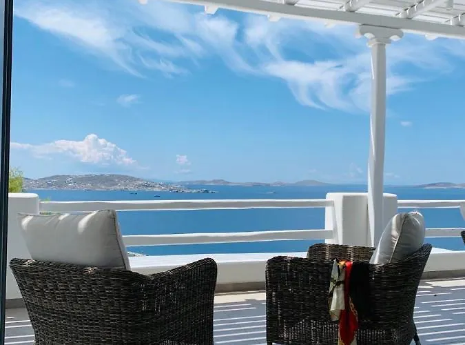 アパート Panoramic View Mykonos アギオス・ステファノス